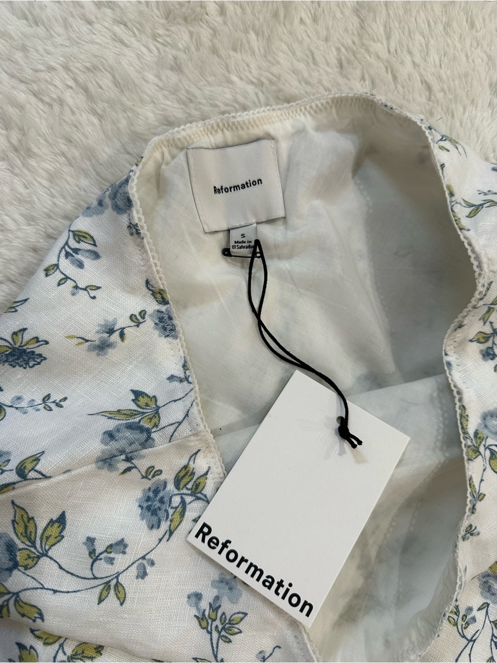 Reformation Layla Linen Skirt - Nostalgia - Picture 3 of 7